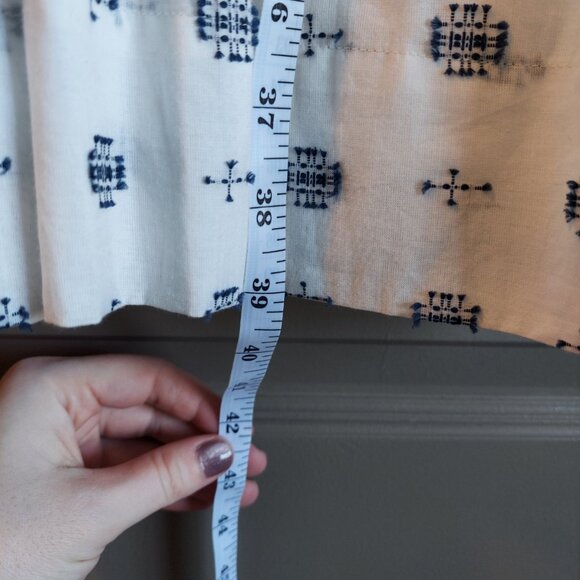 RARE! White Anthropologie Dress with Navy Embroidery Details (NWT) - Picture 8 of 8